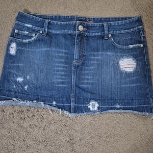 American Eagle Outfitters Blue Mini Skirt Casual